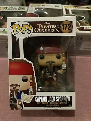 Funko POP Vinyl- Disney Pirates Of The Caribbean Captain Jack Sparrow #172 • £34.99