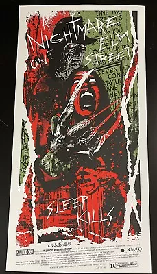 A NIGHTMARE ON ELM STREET Screen Print Poster James Rheem Davis Signed #d 84/84! • $175