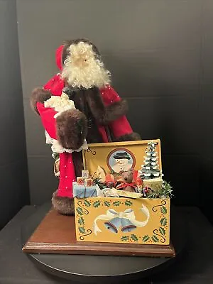 Norma DeCamp Santa With Music Box Filled With Toys House Of Hatten Large Vintage • $514.25