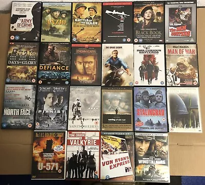 £27.99 • Buy 22 X World War II DVD Movie Bundle! Great WW2 Collection, MOST LIKE NEW!