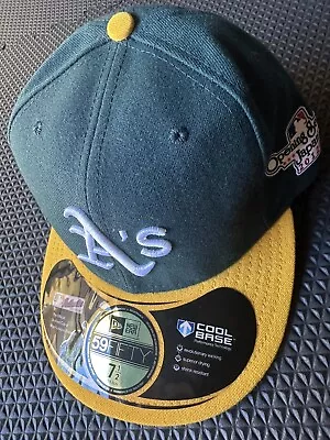 OAKLAND A's ATHLETICS 2012 Japan Opening Series Patch New Era Hat Cap Size 7 1/2 • $28