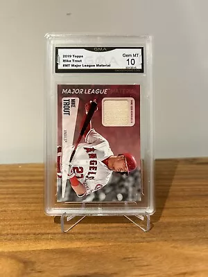 2019 Topps Major League Material Mike Trout Bat Relic #MLM-MT GMA10 Angels • $49.99