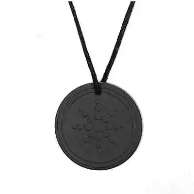 Men Pendant Quantum Necklaces Energy Volcanic Stone Anniversary Gift Black Chic • $11.03