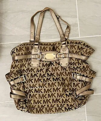 Michael Kors  Gansevoort   Signature KhakiGoldBrown Tote/ShoulderBag  • $74.99