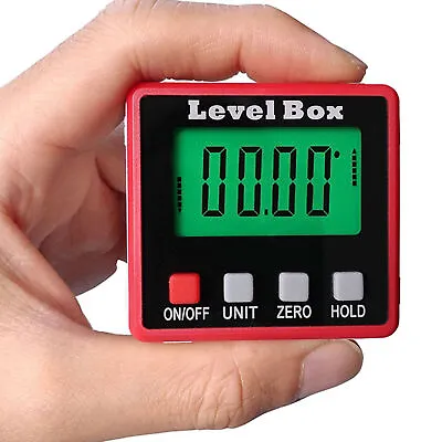 £12.99 • Buy LCD Digital Level Box Magnetic Inclinometer Gauge Angle Meter Finder Protractor