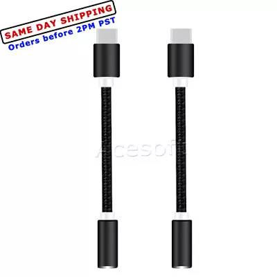 USB C 3.1 Type C To 3.5mm Stereo Microphone Earphone Audio Adaptor Cable Cord • $17.47