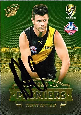 $79.99 • Buy ✺Signed✺ 2020 RICHMOND TIGERS AFL Premiers Card TRENT COTCHIN