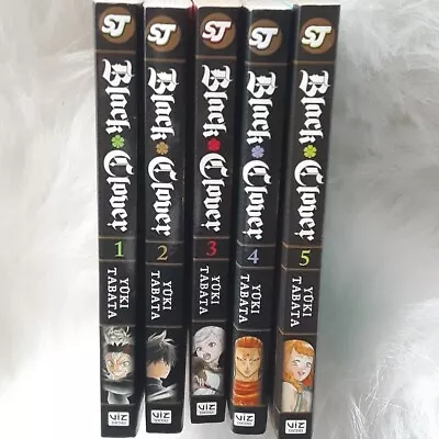 Black Clover Manga Lot Volumes 1 To 5 - Pre-Owned / English • $30