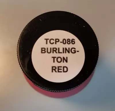 Tru Color Paint TCP 86 BURLINGTON RED Model RR Plane Car Tank Paint 1 Bottle • $5.95
