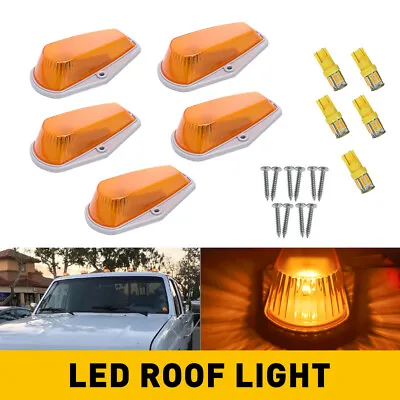 For Ford F150 F250 F350 Cab Roof Marker Running Light Clearance Led Amber SMOKED • $28.99