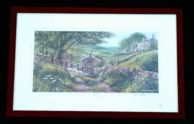 £9.99 • Buy SUMMER DALE- FRAMED PRINT By TERRY HARRISON -Signed By Artist