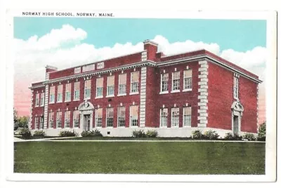 Norway Maine C1920's High School Building • $1.45