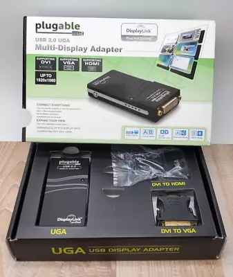 Plugable USB 2.0 UGA Multi-display Adapter UGA-165 T19 • $32.95