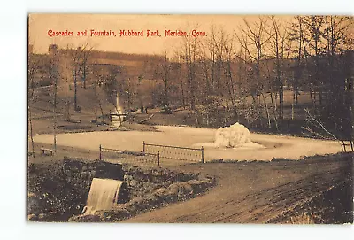 Old Vintage 1907 Postcard Of Cascades And Fountain Hubbard Park Meriden CT • $2.99