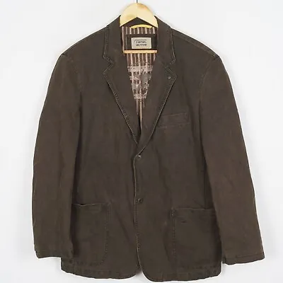 CAMEL ACTIVE Men's Blazer Jacket Size IT 52 US UK42 Brown Cotton Stretch Sv11391 • £44.95