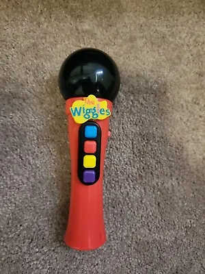 The Wiggles Sing Along Microphone 4 Wiggles Songs Red  • $14.50