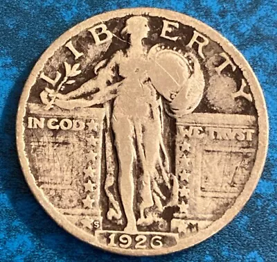 1926 S Standing Liberty Quarter - G/VG Details - Low Mintage- Light Scratch • $10.75