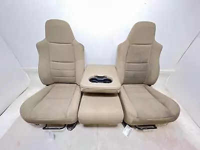 05-07 FORD F250 F350 Front Cloth Seats Cloth Center Seat Crew Cab Medium Pebble • $999.99