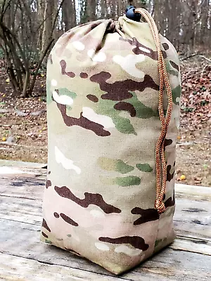 12x5  Heavy Duty Ripstop 300D Nylon MULTICAM Camp Stuffsack Bag Pouch • $14.80