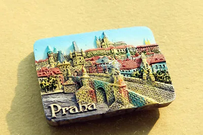 $7.99 • Buy Praha (Prague) Czech Tourist Travel Souvenir 3D Resin Fridge Magnet Craft Gift