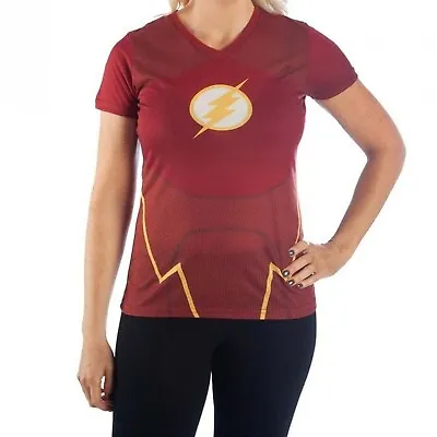£31.73 • Buy Flash Character Costume Women's T-Shirt Red