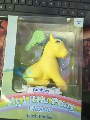 My Little Pony 35th Anniversary Basic Fun Retro ~ Bubbles ~ Earth MIB! RARE! • $40