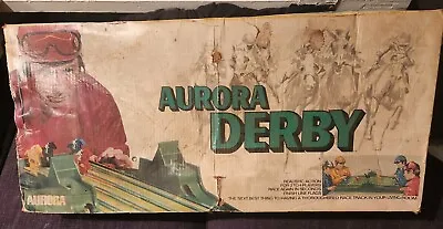 Vintage 1971 Aurora Derby Classic Horse Racing Game Works Great! 1 String Broken • $40