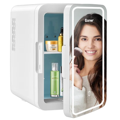 $93.95 • Buy 10L Mini Fridge Portable Makeup Refrigerator Cosmetics Car Freezer Home Beauty