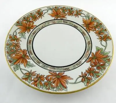 Antique Rosenthal Signed Hand Painted Red Flowers Art Nouveau Cabinet Plate • £36.93