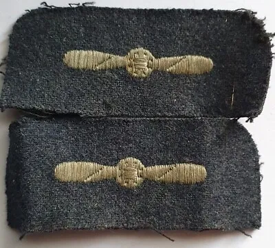 RAF LAC Leading Aircraftman Rank Badges - Pair - Early Post War - REF5 • £17.04