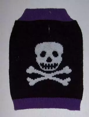 NWT Martha Stewart Pets Skull & Crossbones Sweater Dog Large Halloween • $14.99