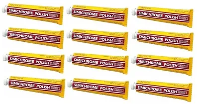 12 Tubes SIMICHROME Metal Polish Paste 1.76 Oz Tube 390050 • $115.71