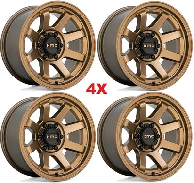 17 Bronze Wheels Rims Off Road Trail 6 Fits Nissan Infiniti Kmc Method Fuel • $1044