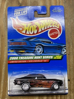 $44 • Buy Hot Wheels STH Black 1970 Chevelle SS Super Treasure Hunt 2000 12/12 Lot X