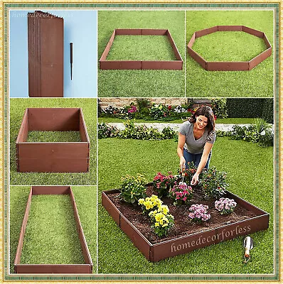 RAISED GARDEN BED SET Flower Vegetables Seeds Planter Kit Elevated Square Box • £37.99