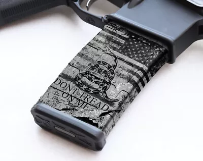 Magazine Wrap DONT TREAD BLACK FLAG AR Vinyl Skin 5.56 .223 Airsoft ARM30-1016 • $12.99