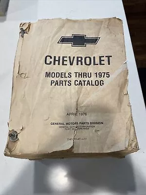 1965-1975 Chevrolet Factory Parts Catalog Manual Chevelle Impala Nova Camaro • $225