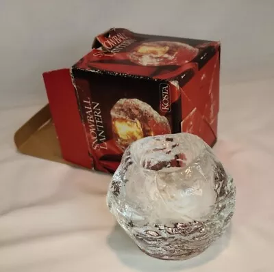 Vintage Kosta And Boda Snowball Lantern In Original Box • $20