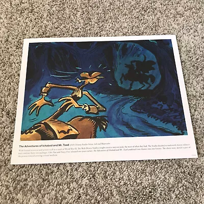 Disney The Adventures Of Ichabod And Mr Toad Concept Art Lithograph 8.6”x11” • £18.81