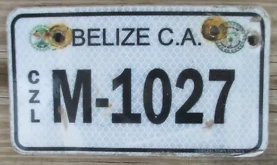 COROZAL BELIZE Expired 2009 Motorcycle License Plate - M-1027 • $39.99