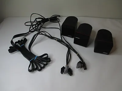 Bose Acoustimass  3 Redline Cube Speakers And Cord For Suround Sound • $29.99