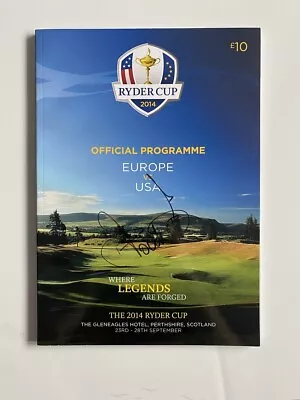Ian Poulter Signed 2014 Ryder Cup Gleneagles Golf Programme / COA • $74.59