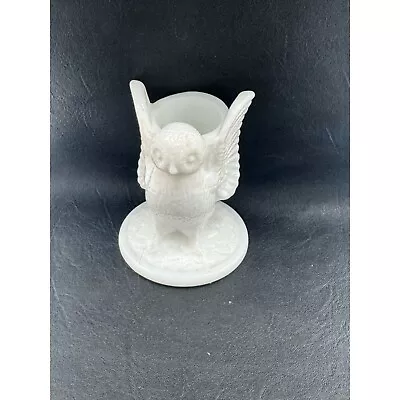 Vintage Westmorland Milk Glass Owl Toothpick Holder • $25