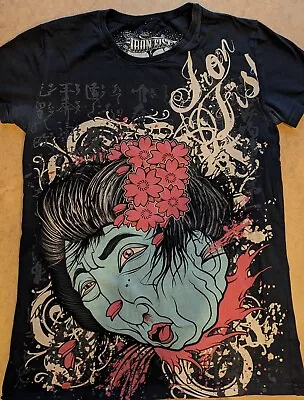 £7 • Buy Mens Iron Fist T Shirt Small S Geisha Vintage Alternative Emo Metal 