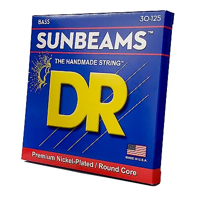 DR Strings Sunbeam Nickel Plated Bass Strings: 6-String Medium 30-125 • $37.99