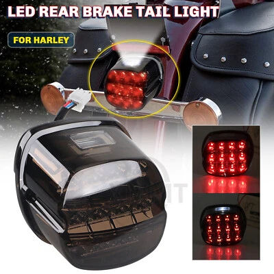 $23.98 • Buy Smoke Lens LED Tail Light Rear Brake Indicator For Harley Road Glide King V-Rod