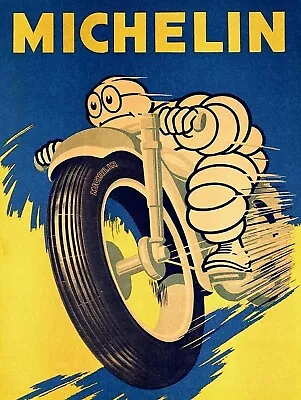 Michelin Retro Vintage Metal Sign Man Cave Garage Gift • £8.49