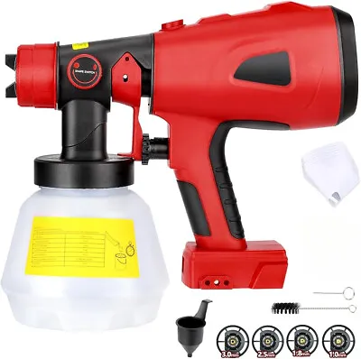 Airless Paint Sprayer Cordless Electric Spray Gun Airbrush Kit For Milwaukee 18V • $42.29