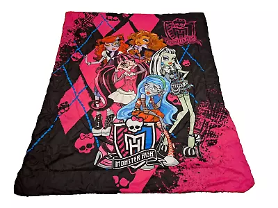 Mattel Monster High 2013 Reversible Twin Ghouls Rule Comforter 72” X 86” • $49.99