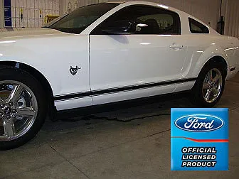 Ford Mustang Rocker Panel Door Side Stripes Decals - RN - Both Sides L And R • $29.66